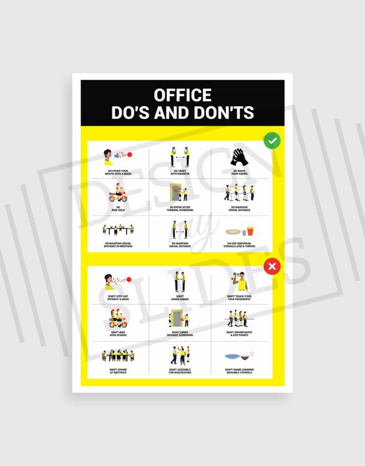 workplace ethics do's and don'ts poster