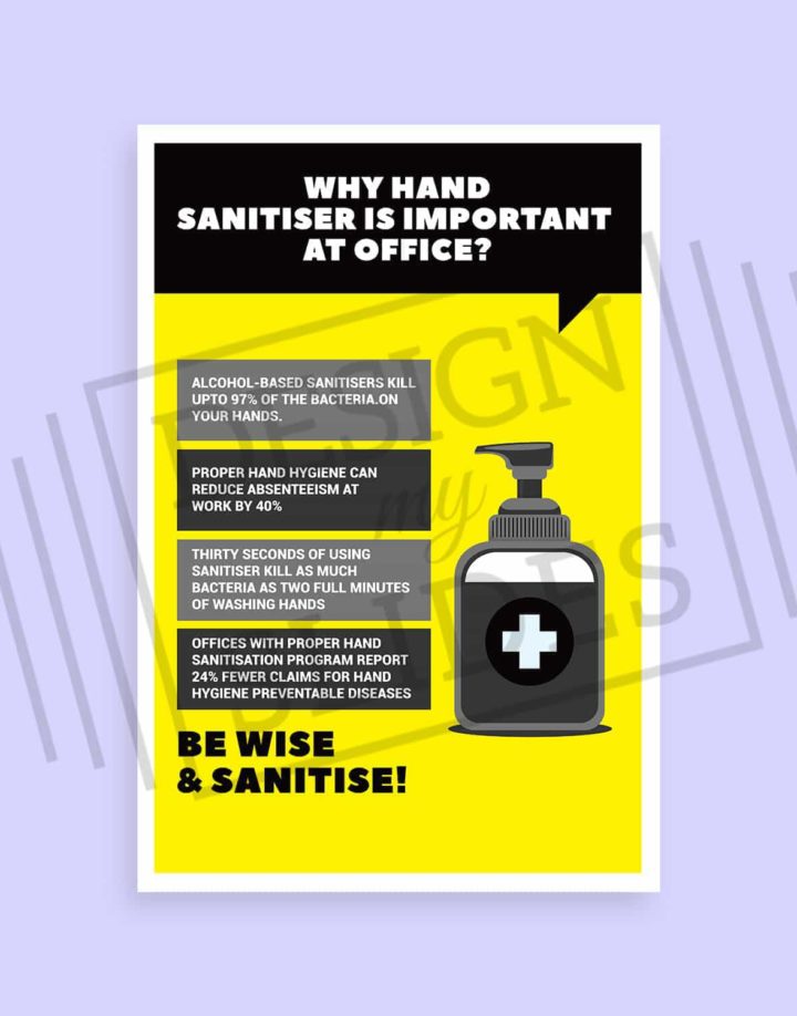 importance of hand sanitizer - posters for office