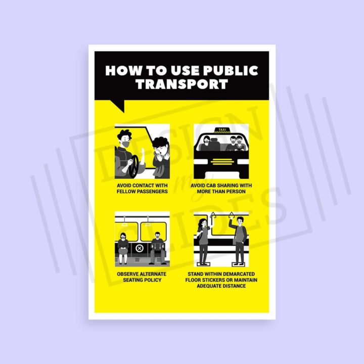 use public transport poster for safety