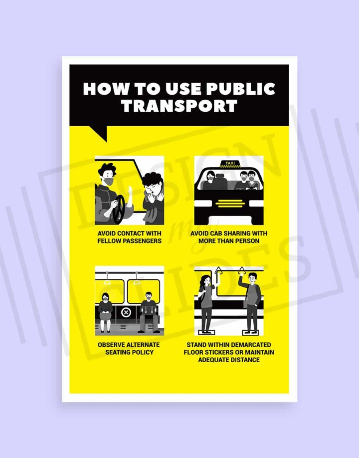 use public transport poster for safety