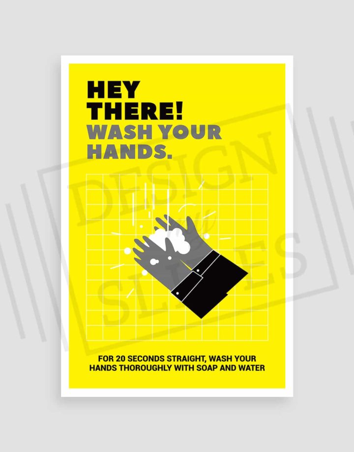 hand washing reminder poster