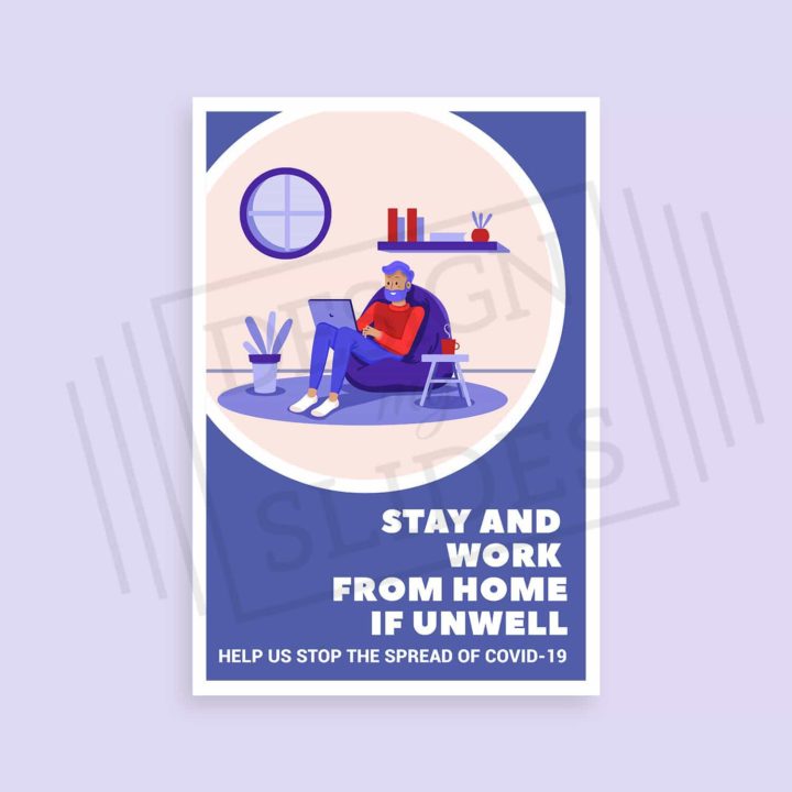 stay safe at home poster