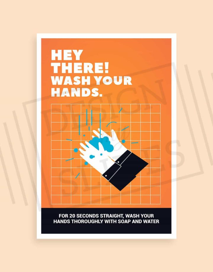 wash your hands reminder poster