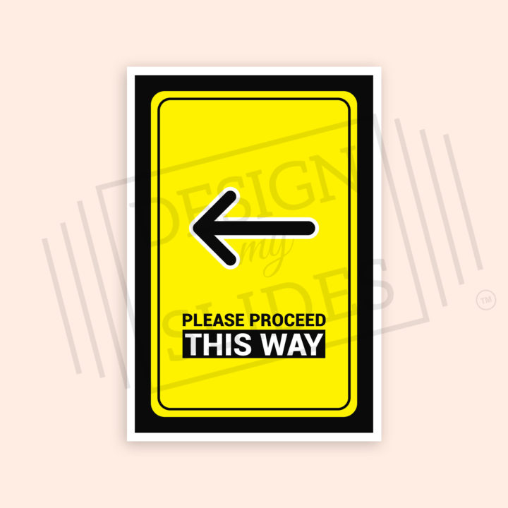 find direction sign left signages at design my slides